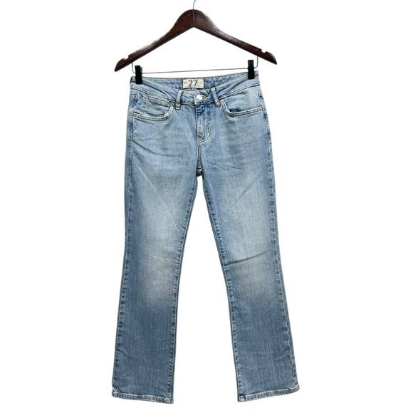 We The Free Low Rise Boot Leg Light Wash Jeans size 27 - Picture 2 of 6